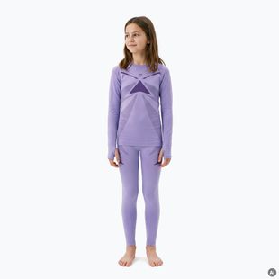 Gyermek termikus fehérnemű szett KADVA ALPINESTEP THERMO LIGHT PLUS varrás nélküli lila