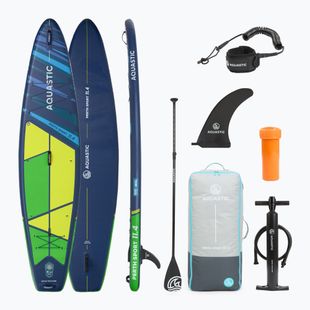 Deszka szett SUP felfújható AQUASTIC Perth Sport 11'4" MSL allround zöld