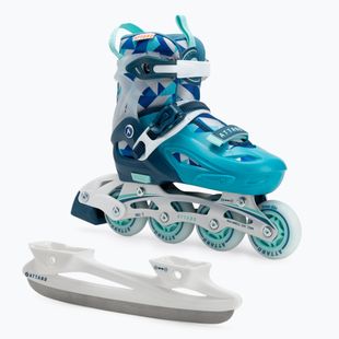 Gyermek inline korcsolya ATTABO Flashled állítható kék