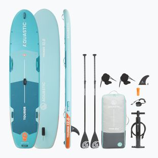 Felfújható SUP deszka szett AQUASTIC Tourer 12'0" 2-os green