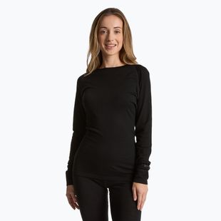 Női thermo pulóver WOOLCANO 100% Merino TOP0541 fekete