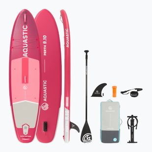 Felfújható SUP deszka szett AQUASTIC Perth 9'10" pink
