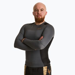 Rashguard férfi hosszú ujjú felső HOOK FIGHTING Base fekete