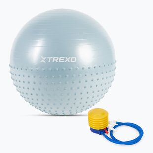 Masszírozó gimnasztikai labda TREXO TXO-B4Z021-BL 65 cm kék