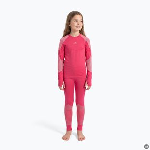 Gyermek termikus fehérnemű szett KADVA Frosty Jrg Set varrás nélküli rózsaszín