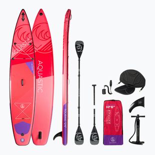 AQUASTIC Touring SUP deszka 12'6" piros AQS-SUP004