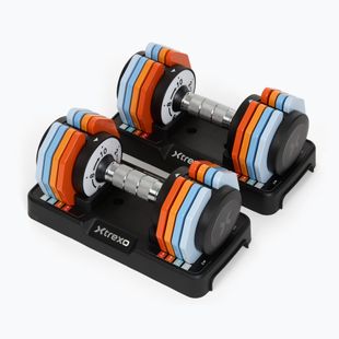 Állítható kézisúlyzó készlet XTREXO 2 x 10 kg multicolor