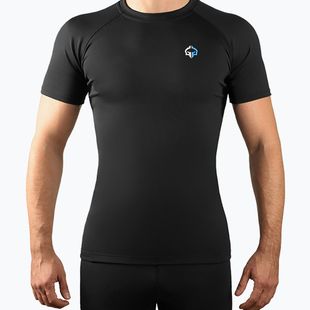 Férfi Ground Game Essential rashguard fekete 22RASHESLOGOSS