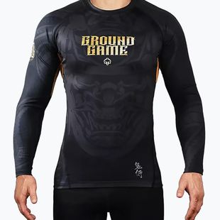 Ground Game Oni szamuráj rashguard fekete 22RASHLSSAM3