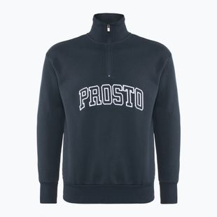 Férfi pulóver PROSTO Half Zip Mobi navy