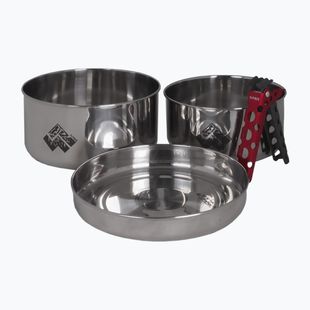 Alpinus Yucatan 2l, 1.5l és 0.6l acél túraedénykészlet