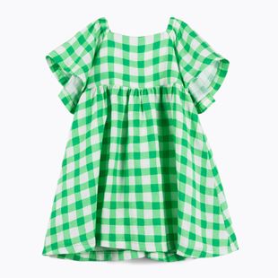 Gyerek egyberuha KID STORY Lniana green grid