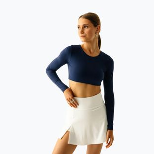 Női jóga felső JoyInMe Core Crop Top dark navy