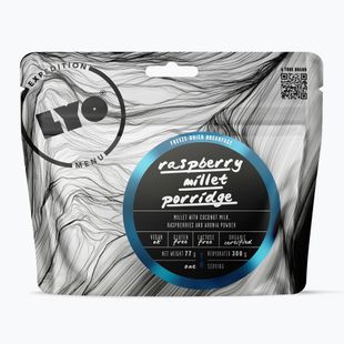 Fagyasztva szárított élelmiszer LYOFOOD Málna-kókuszos Jaglanka 300 g