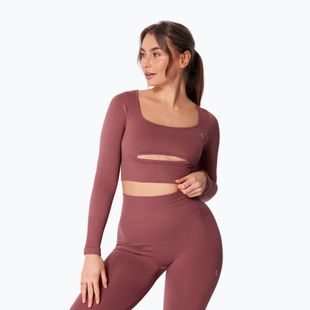Női edző hosszú ujjú felső Carpatree Dopamine Buzz Seamless rose/brown