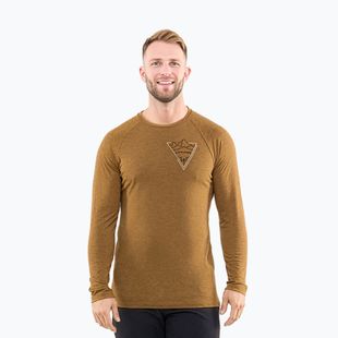 Férfi termoaktív pulóver Viking Andali barna