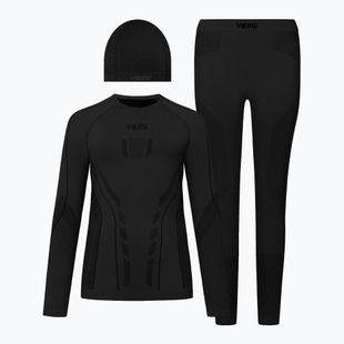 Gyermek termoaktív fehérnemű szett Viking Football Riko 2.0 Base Layer black