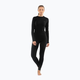 Női thermo fehérnemű szett Viking Meriboo Base Layer black