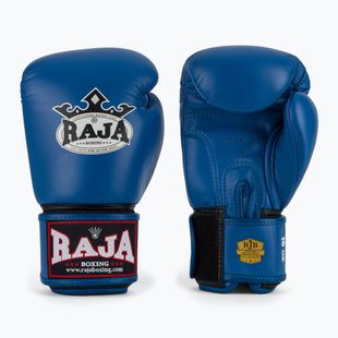 RAJA BOXING Single Standard valódi bőr kék boxkesztyű