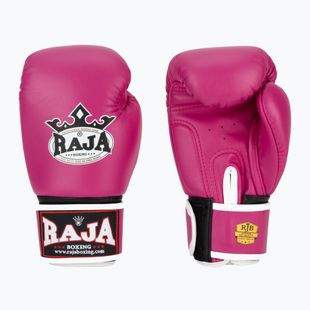 RAJA BOXING Single Standard valódi bőrből készült rózsaszín bokszkesztyű