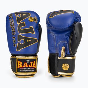 RAJA BOXING Origin Standard valódi bőr kék boxkesztyű