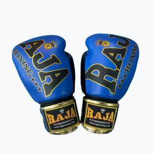 RAJA BOXING Origin Standard valódi bőr kék boxkesztyű
