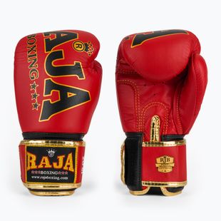 RAJA BOXING Origin Standard valódi bőrből készült piros bokszkesztyű
