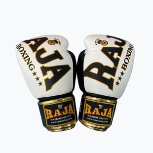 RAJA BOXING Origin Standard valódi bőr fehér boxkesztyű