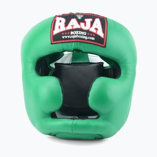RAJA BOXING Semi bőr zöld bokszsisak