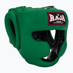 RAJA BOXING Semi bőr zöld bokszsisak