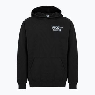 Férfi pulóver PROSTO Flathead Hoodie fekete