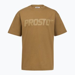 Férfi póló PROSTO Big Logo cinnamon beige