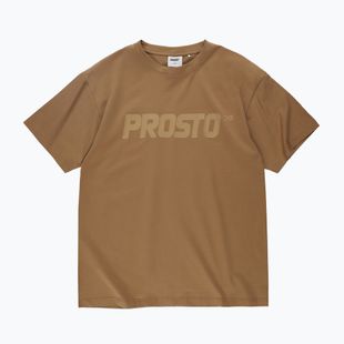 Férfi póló PROSTO Big Logo cinnamon beige