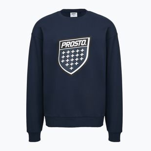 Férfi pulóver PROSTO Big Shield Crewneck navy