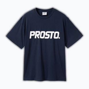 Férfi póló PROSTO Big Log navy blue