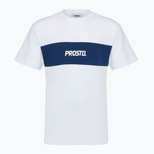 Férfi póló PROSTO Root white/navy blue