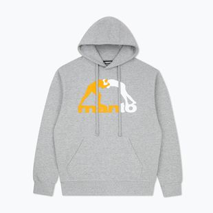 Férfi pulóver MANTO Logo Hoody szürke