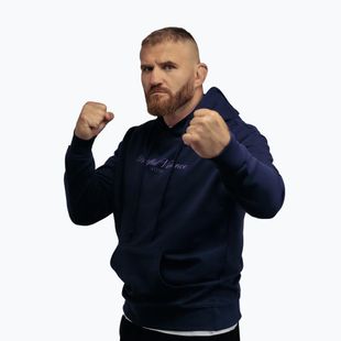 Férfi pulóver MANTO Peaceful Violence Hoody sötétkék