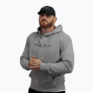 Férfi pulóver MANTO Peaceful Violence Hoody szürke