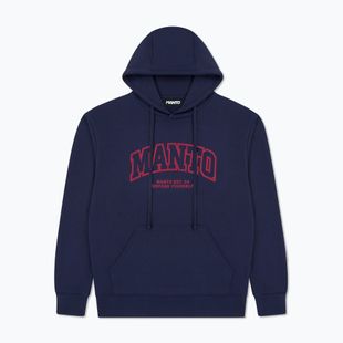 Férfi pulóver MANTO Varsity 26 Hoody sötétkék