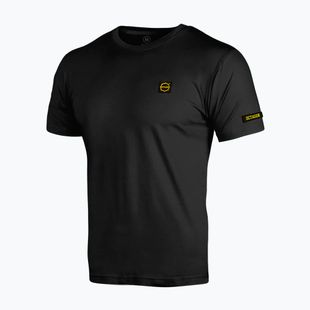 Férfi póló Octagon Small Logo black/gold