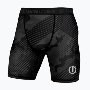 Férfi edzőshort Octagon Legion Line Camo fekete