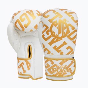 Bokszkesztyűk Octagon Legion Eclipse white/gold