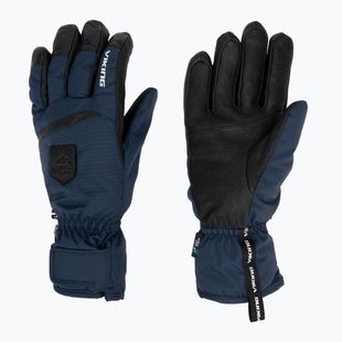 Férfi síkesztyűk Viking Lars Ski navy/black bőr
