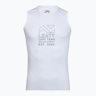 Férfi kerékpáros ujjatlan trikó Leatt Sleeveless Base white