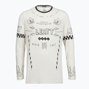 Férfi hosszú ujjú kerékpáros mez Leatt MTB Gravity 3.0 cream white