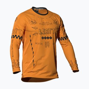 Gyerek hosszú ujjú kerékpáros mez Leatt MTB Gravity 3.0 JR lager yellow