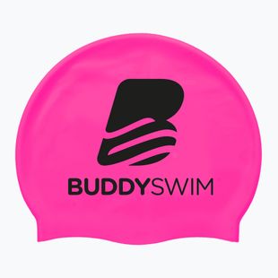 Úszósapka BuddySwim BLogo Silicone pink