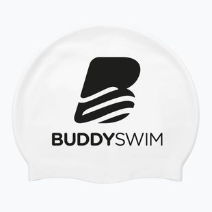 Úszósapka BuddySwim BLogo Silicone white