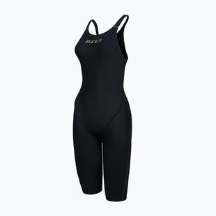 Női egyrészes fürdőruha ZONE3 FINA Approved Performance Gold Kneeskin black/gold
